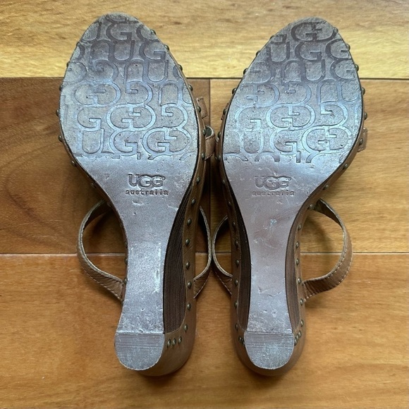 Ugg Lourdes Stacked Wedge Sandal - Picture 8 of 9